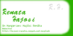 renata hajosi business card
